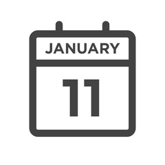 January 11 Calendar Day or Calender Date for Deadlines or Appointment