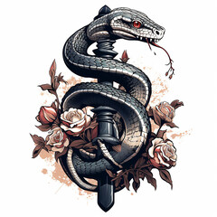 Obraz premium dragon on a black background