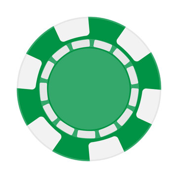 green casino chip vector png