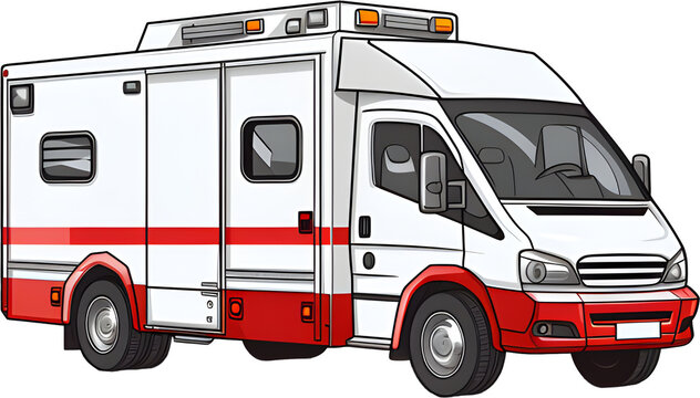 Ambulance, paramedic, car