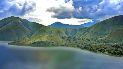 lake in the mountains