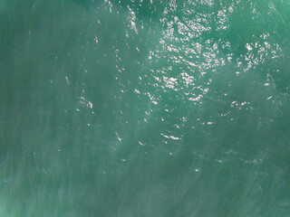 Sea surface ocean waves background,Top view ocean sea water texture background
