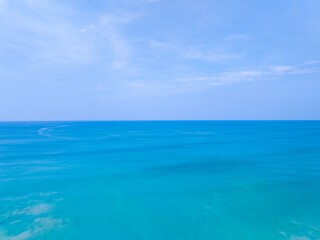 Tropical sea beach landscape blue sky white clouds background,Summer sea beach background