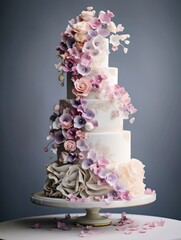 Love in Layers: Romantic Wedding Cake Masterpiece