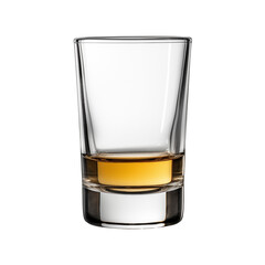 glass of whiskey,  shot glass , isolated on white background 