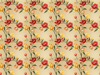 Tulpen Tulpfenmuster nahtos Hintergrund Textur Kachel Tulipa