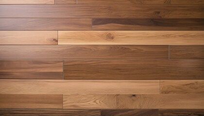 Wood laminate floor square samples and vinyl tiles, assortment of parquet or laminate in natural oak colors, wooden background