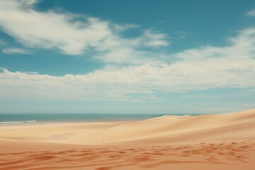 Fototapeta na wymiar Sand dunes in the desert Ai Generative