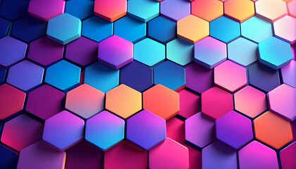 Abstract geometry-shaped hexagon background

