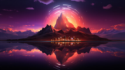 NFT Token Concept Illustration and Related Digital Art