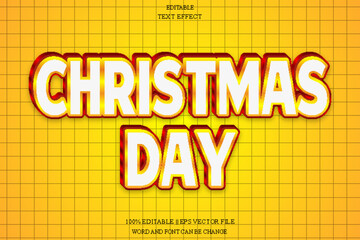 Christmas Day Editable Text Effect Emboss Gradient Style