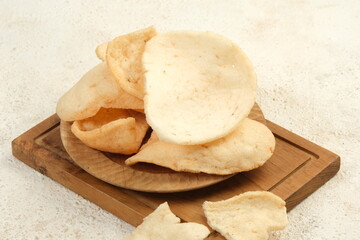 kerupuk udang,Indonesian traditional Crispy Prawn or shrimp Crackers