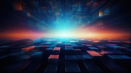 
Abstract background that represents the limitless possibilities and horizons of IT technology in the future, pushing the boundaries of innovation