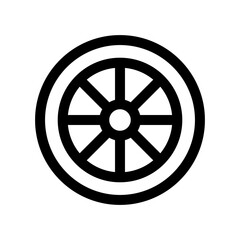 Obraz premium car tire icon. Vector illustration. EPS 10.