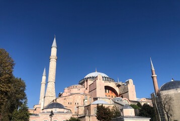 Fototapeta na wymiar Hagia sofia mosque in istanbul turkey 