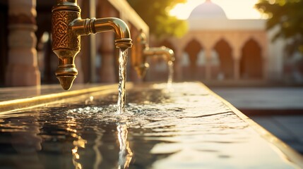 water tap in the mosque