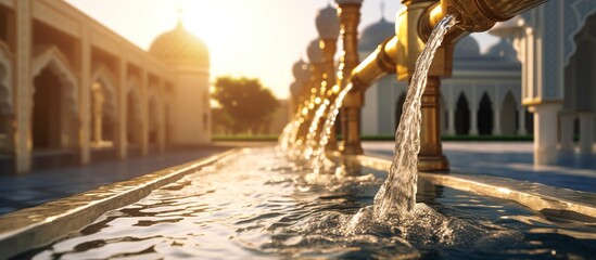 Obraz premium water tap in the mosque