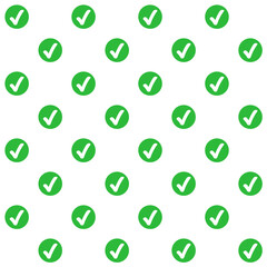 Check Mark Vector Seamless Pattern