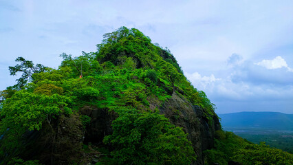 peak of the ghosalgad fort in maharashtra in India 