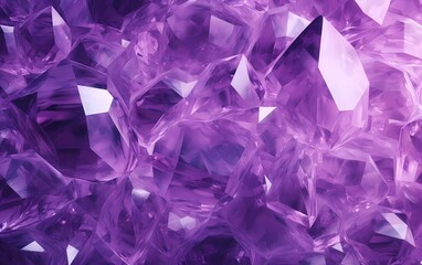 Geometric purple ice texture background. generative ai