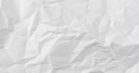 Obraz premium crumpled white paper texture background.