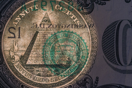 Close up of a one dollar bill
