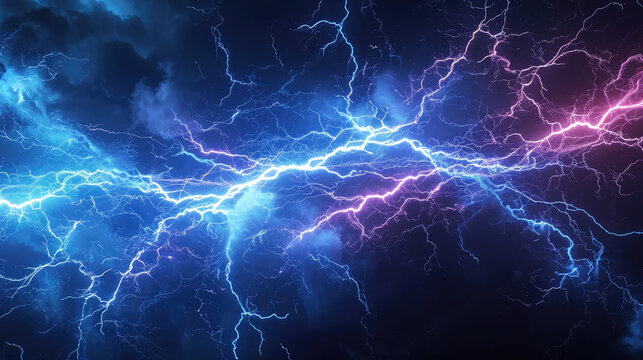 Electricity Lightning: Futuristic Visualization