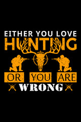 hunting t-shirt design