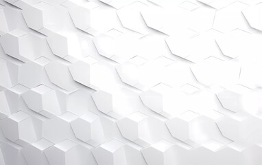 white background with hexagon pattern. generative ai