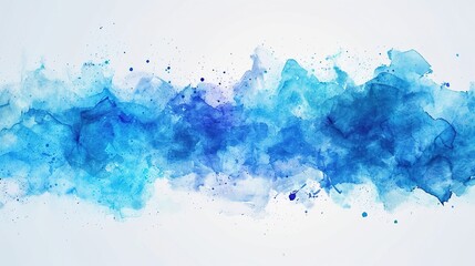 Abstract watercolor palette of blue colors, mix color - obrazy, fototapety, plakaty