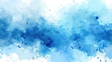 Abstract watercolor palette of blue colors, mix color
