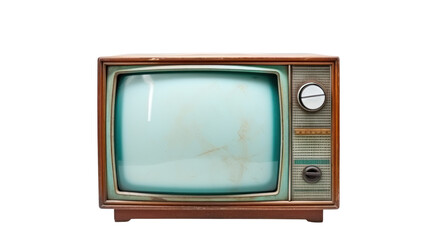 Retro Vintage old mint green TV