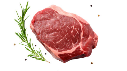 Fillet steak beef meat isolated on transparent and white background.PNG image.
