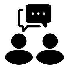 discussion Solid icon