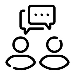 discussion Line Icon