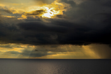 Fototapeta premium sunset over the sea