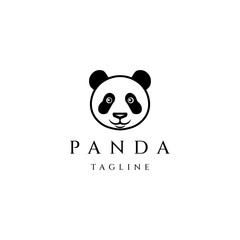 Panda logo design vector template