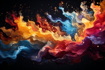 colorful fire flames background