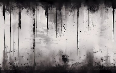 White and dark gray grunge stripes abstract banner design. generative ai
