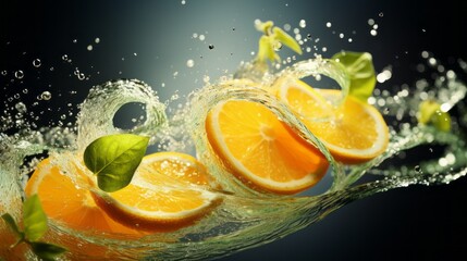 Twist of citrus zest spiraling elegantly into a drink, adding a burst of flavor