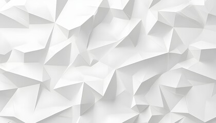 Naklejka na ściany i meble White paper geometric pattern, abstract background template for website, banner, business card, invitation