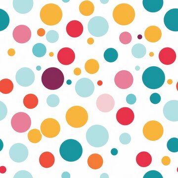 Polka Dot Pattern, abstract pattern, sweet color seamless pattern design, for packing paper, fabric print and banner backgrounds.