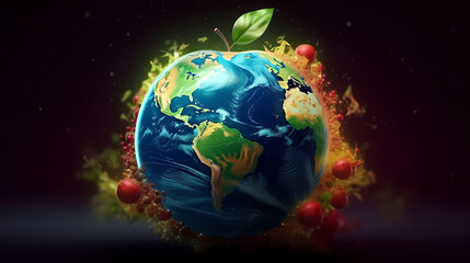 Naklejka premium Environmental protection background, world environment day background, protect the environment