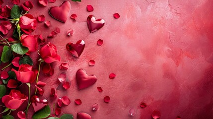 Valentine day theme, blank space for text, advertising banner,Background