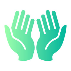 Obraz premium prayer Gradient icon