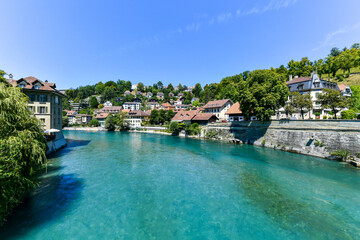 Fototapeta na wymiar Aare River - Bern, Switzerland