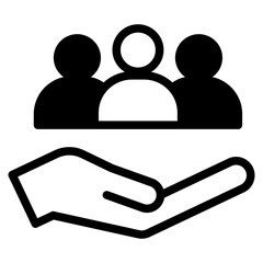 people icon, group