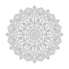 Adult Starlight Soothe coloring book mandala page for kdp book interior
