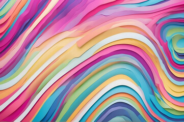Colorful wavy pattern for background