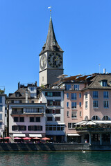 Fototapeta na wymiar Saint Peter Church - Zurich, Switzerland